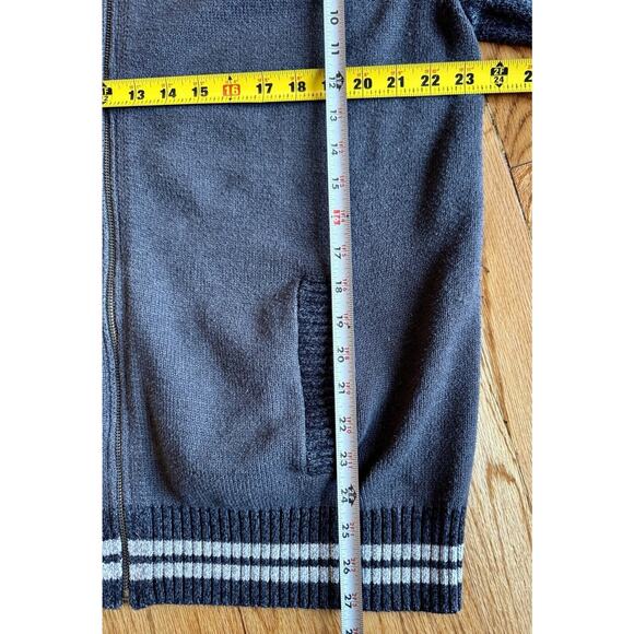 Urban Pipeline Sweater Mens XL Gray Black Colorblock Long Sleeve Full Zip - Picture 4 of 8